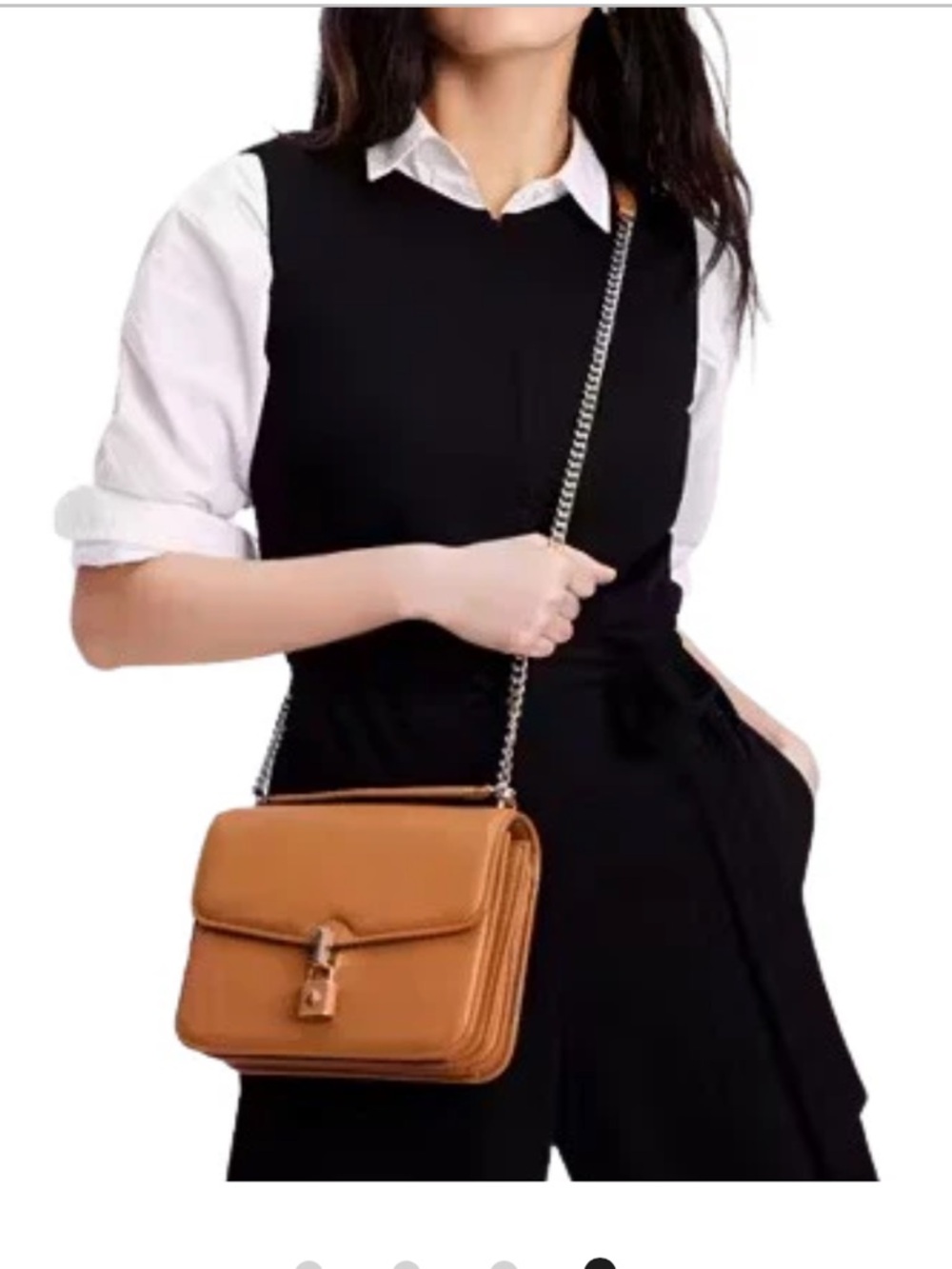 Kate Spade New York LOCKET LARGE FLAP CROSSBODY CONVERTIBLE SHOULDER BAG (Brown) - Picture 2 of 9